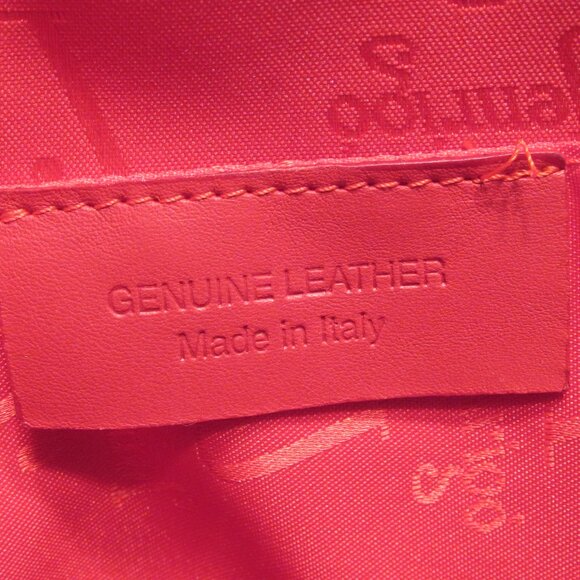 Jenrigo Large Embossed Green Leather Double Handle Satchel/Tote Handbag - Picture 5 of 14